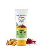 MamaEarth Ubtan Face Wash, 100ml with Turmeric & Saffron For Tan Removal